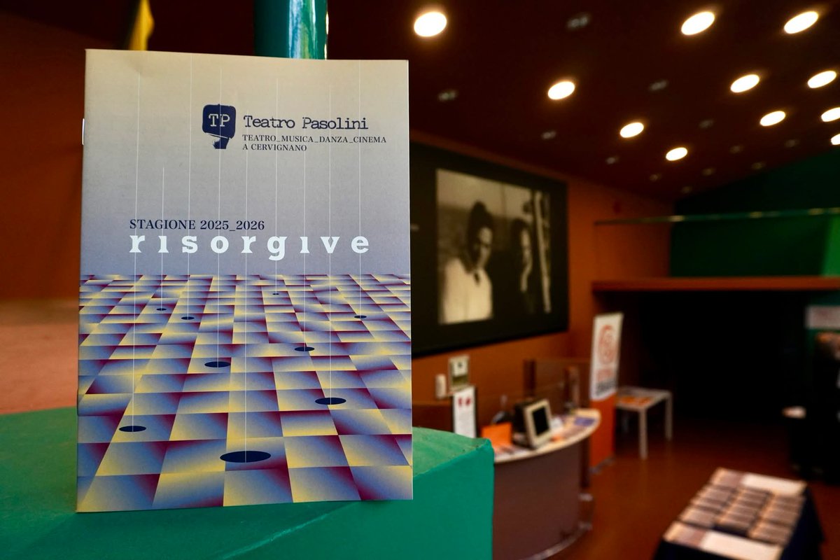 #TeatroPasolini di #Cervignano del Friuli inaugura Stagione 25-26 di #teatro #musica #danza #cinema con un ricco cartellone:22 appuntamenti di spettacolo dal vivo
di cui 12 di teatro/danza e 10 di musica oltre a cinema
#teatropartecipato
progetto #Pasolini
teatropasolini.it