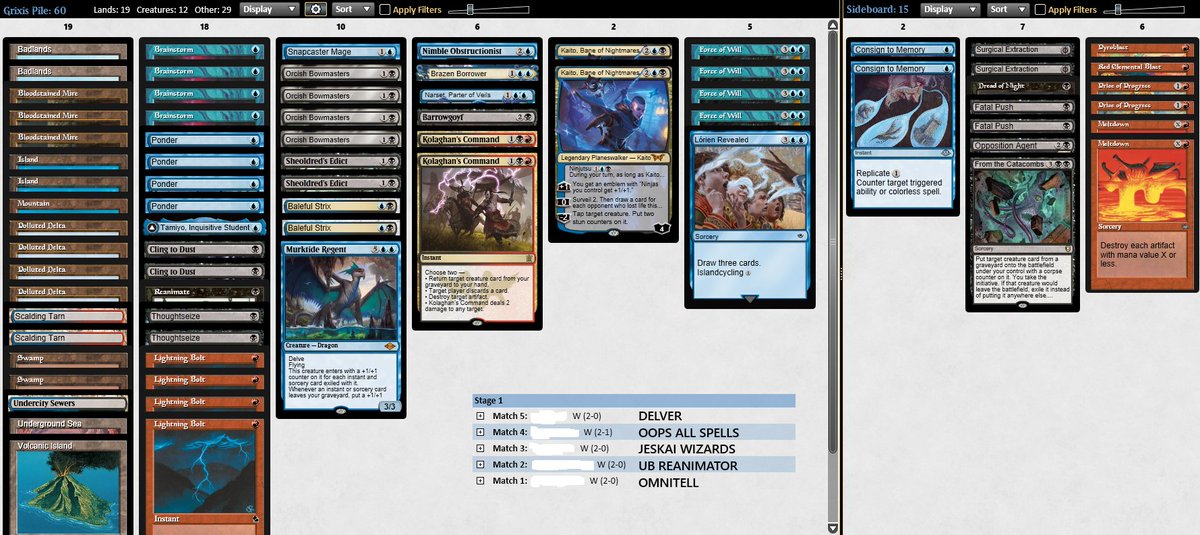JamesKisau_'s tweet photo. Trophy no. 5 with #GrixisControl in #MTGLegacy
stock-ish list, narrowly missed the perfect 10-0 dropping a G1 to Oops. And the Oops player was incredibly skilled. So I'll call this a huge success! https://t.co/gQkRiHDaGp