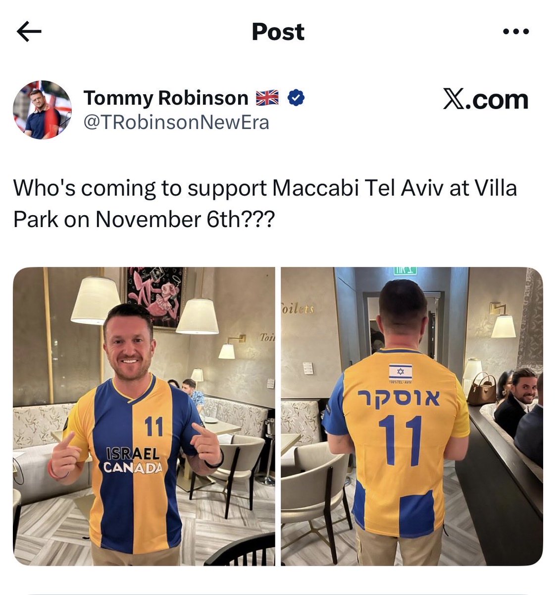 <a href="/IanByrneMP/">lan Byrne MP</a> <a href="/Sue35497795/">Countess Sue</a> I can't believe how so many people are getting this wrong. The Council couldn't issue Safety certificate. End of. Nothing to do with antisemitism etc. The Maccabi followers are nasty thugs!