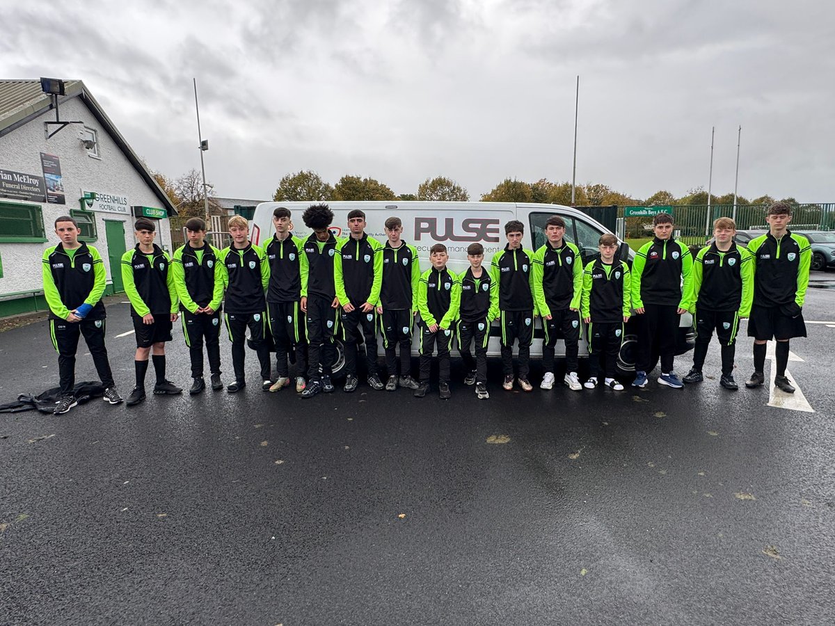 Massive thanks to Pulse Security Sound Lease &amp; Sales for sponsoring the Under 16s new kit for the 2025/26 season 💚🖤