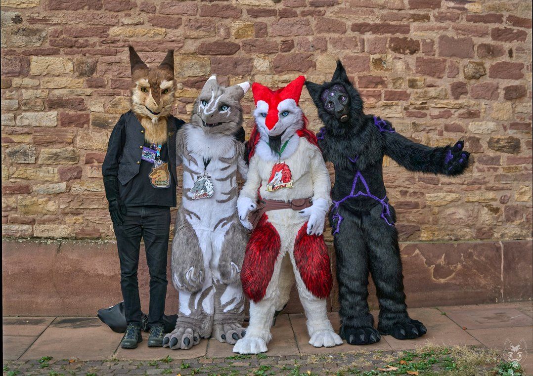 3 sergals and a 3 eyes cat.
Family pic from the Karlsruher suitwalk.

📸 <a href="/coolbigandy/">AndyMan! / Jiroooooo 📯</a> 

With Shzeros <a href="/KiesellDave/">Kiesell🇩🇪🇵🇱</a> <a href="/Kronos_Sergal/">Kronos Sergal</a> and Amy