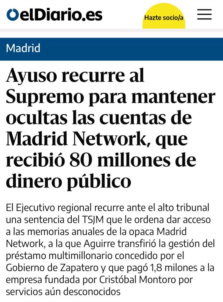 remerikos's tweet image. Ayuso amenazó a su propio Consejo de Transparencia si publicaba su expediente académico lleno de vacíos, tachones y falsedades, y ahora se niega a que sepamos su relación con Madrid Network, el chiringuito de Aguirre donde cobraba 4.200 euros como becaria
¿Un pasado turbio?