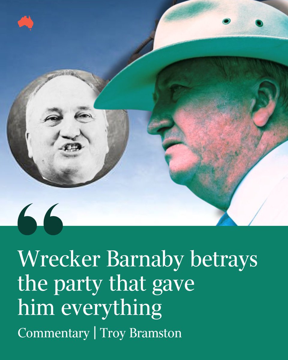 Commentary | The former Nationals leader has long been a national embarrassment. It’s beyond time the accident-prone and scandal-ridden spoiler quit politics altogether, says Troy Bramston. Read the full comment: bit.ly/47AaSgY