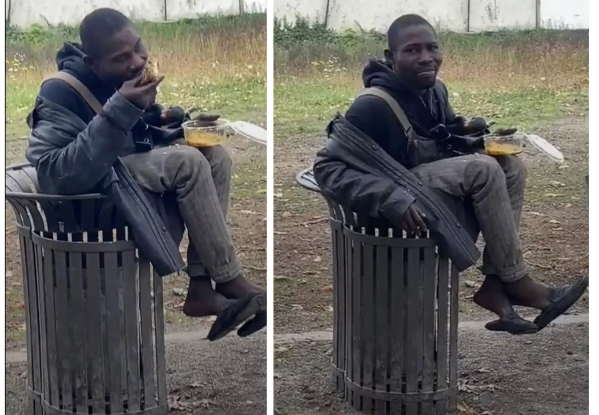Yorkshireman goes VIRAL after eating chicken whilst sat in a bin and then throwing the BONES onto the floor