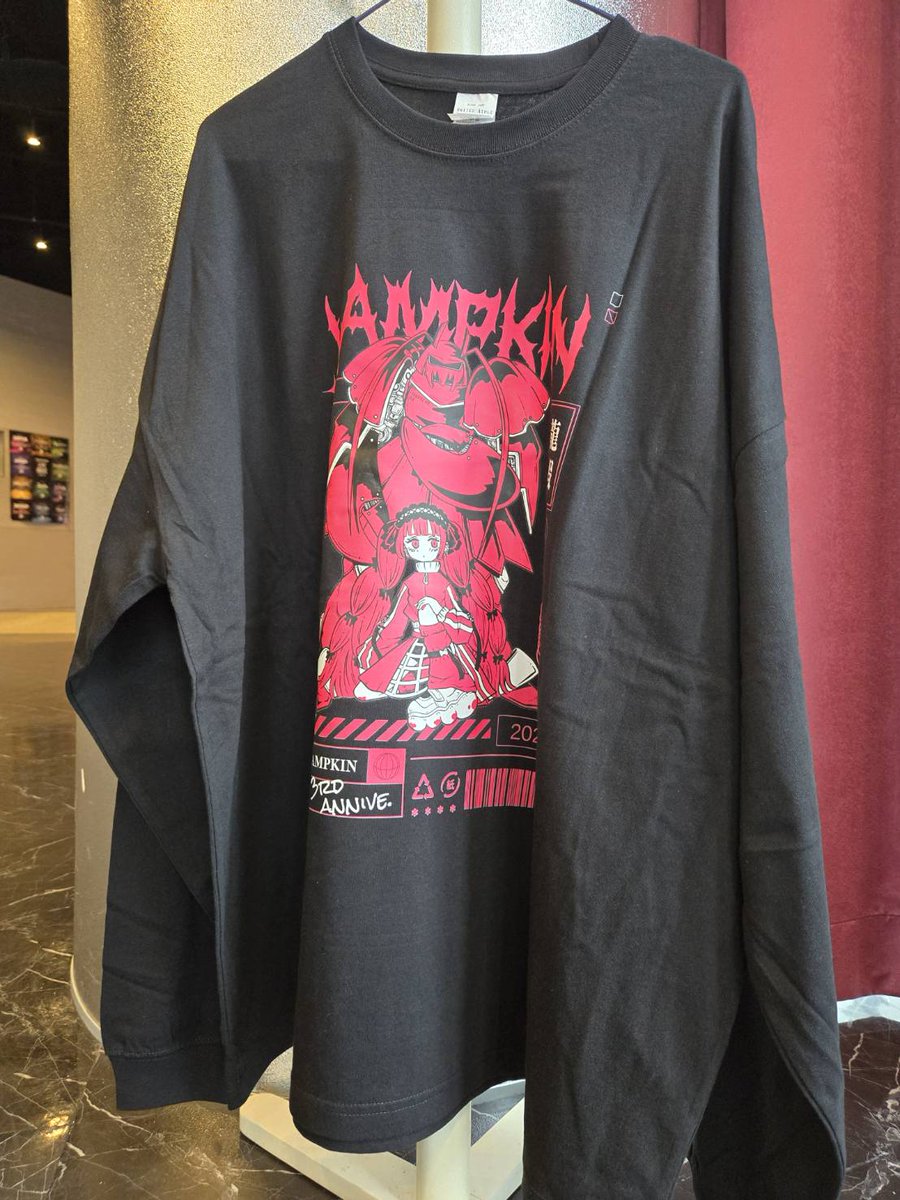 🦞VAMPKIN 3周年T-shirts🦞
いつもありがとうございます！
今年も出します周年T-shirts！

ビッグシルエット半袖T BLACK/GRAY
ロンT BLACK
ALL ￥4,000-(taxin)

11/01～店内にて販売開始！
今年もデザインは<a href="/konpee3/">konpee</a> 先生です。
最高にカワイイので是非お求めください！