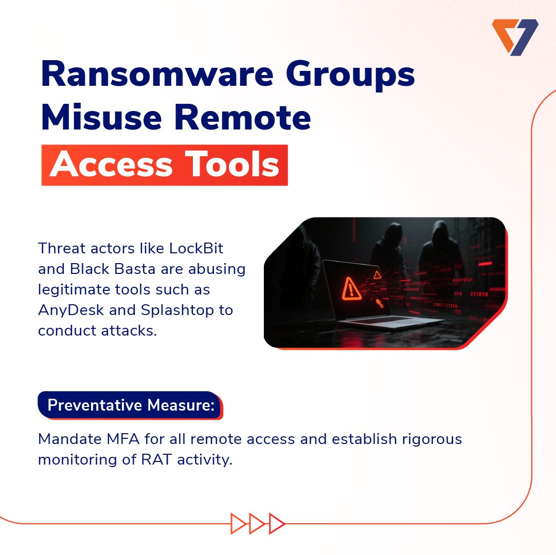 K7CyberSecurity's tweet image. K7 Weekly Threat Intel Update [1/2]

Cyber threats are evolving faster than ever! From AI-driven phishing to ransomware stealth tactics, these insights will help you stay ahead. Swipe through to protect your business today!

#InfoSec #CyberSecurity #ThreatAlert