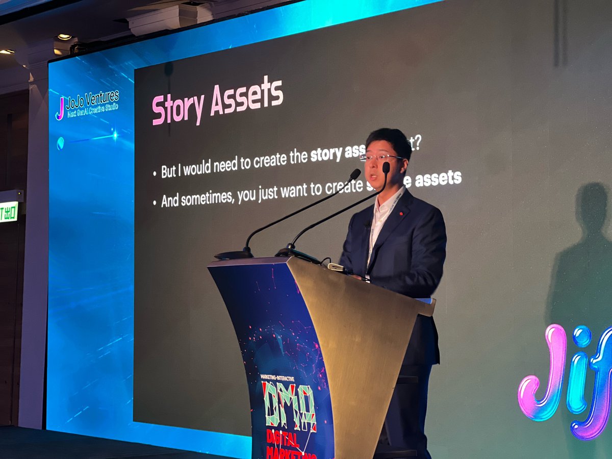 🚀 Fresh from Digital Marketing Asia Hong Kong 2025!

Our Founder &amp; CEO, Daniel Chan, took the stage this morning to share how JoJo Ventures is shattering traditional barriers with AI-powered storytelling. 📖

✨ From GenAI-driven narratives to scalable video production, we’re