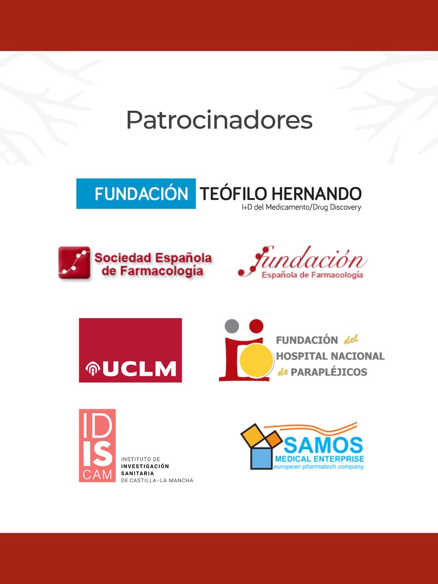 ¡Últimos días para inscribirte en el XLV Congreso #GENN! fth.es/genn-45

🗓️10-13 diciembre 2025 |📍Carranque (Toledo)
Una oportunidad para presentar resultados, debatir tendencias en #neurociencia y crear colaboraciones.

<a href="/Socesfar/">SEFarmacología</a> <a href="/uclm_es/">Universidad de Castilla-La Mancha</a> <a href="/idiscam/">IDISCAM</a> <a href="/HNParaplejicos/">H. N. Parapléjicos</a>