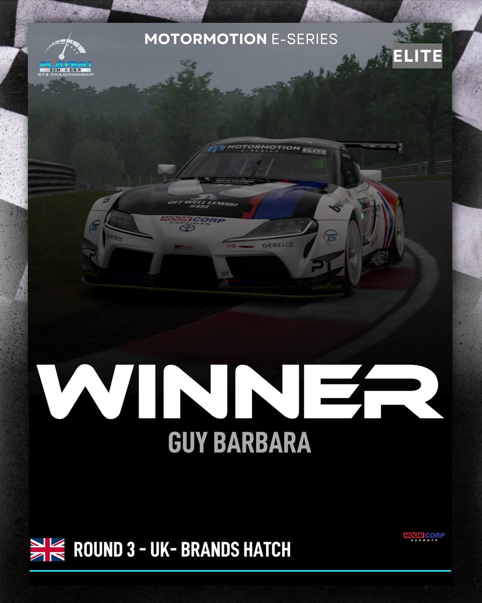 HooncorpE's tweet photo. He took the race by a whole lap π±
@OP_Twitchy puts on a masterclass display at Brands Hatch, and takes maximum points in the Elite Division!
#Hooncorp #HooncorpEsports #simracing #motormotioneseries #risetoglory #granturismo7 #gt7 #simracingteam #motorsport https://t.co/U8VMX1sAWE