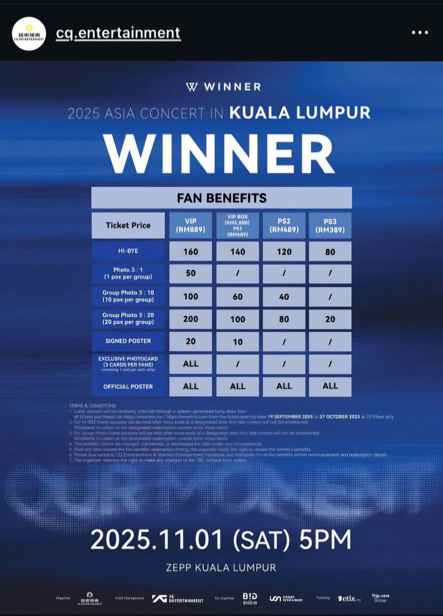 niknhas's tweet image. WTS !! Help RT!

Hai, ada INNER CIRCLE ke kat sini. We have 1 extra ticket for [OUR MOMENT] 2025 ASIA TOUR in KUALA LUMPUR

1x VIP Standing (incl. banefit)

For more details, can dm @iyliaadhwa94

#pasarwinner #WINNERinKL #OURMOMENTinKL #WINNERinMY #OURMOMENTinMY