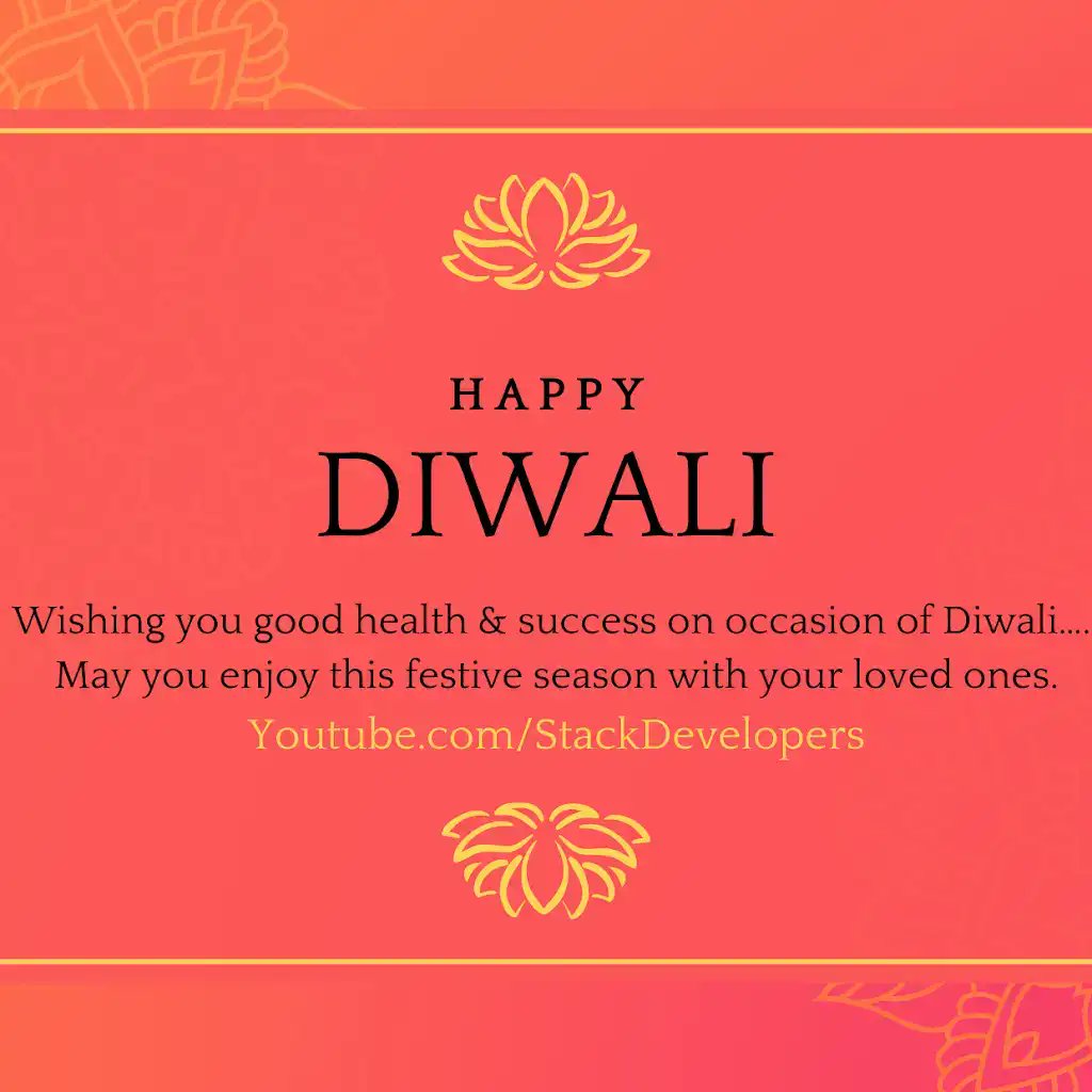 stacdevelopers's tweet image. Happy Diwali to all developers! Wishing you health, success, and growth ahead.
Learn Laravel &amp;amp; PHP with real-world projects here:
👉 youtube.com/StackDevelopers