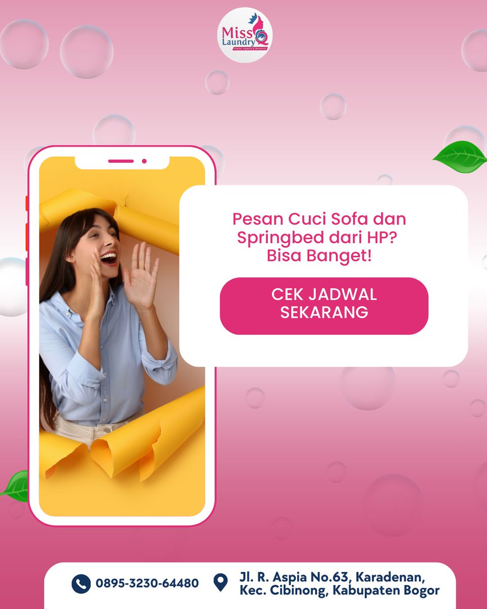 MisslaundryQ's tweet image. Cuci Springbed No.1 Ragajaya – 0895323064480
Percayakan kebersihan springbed Anda pada jasa terbaik Ragajaya. Bersih, wangi, dan aman untuk semua bahan.
📍 Jl. R.Aspia No.30 Karadenan Cibinong | CS2: 085819760447 
#CuciSpringbedRagajaya #SpringbedBersih #JasaCuciNo1