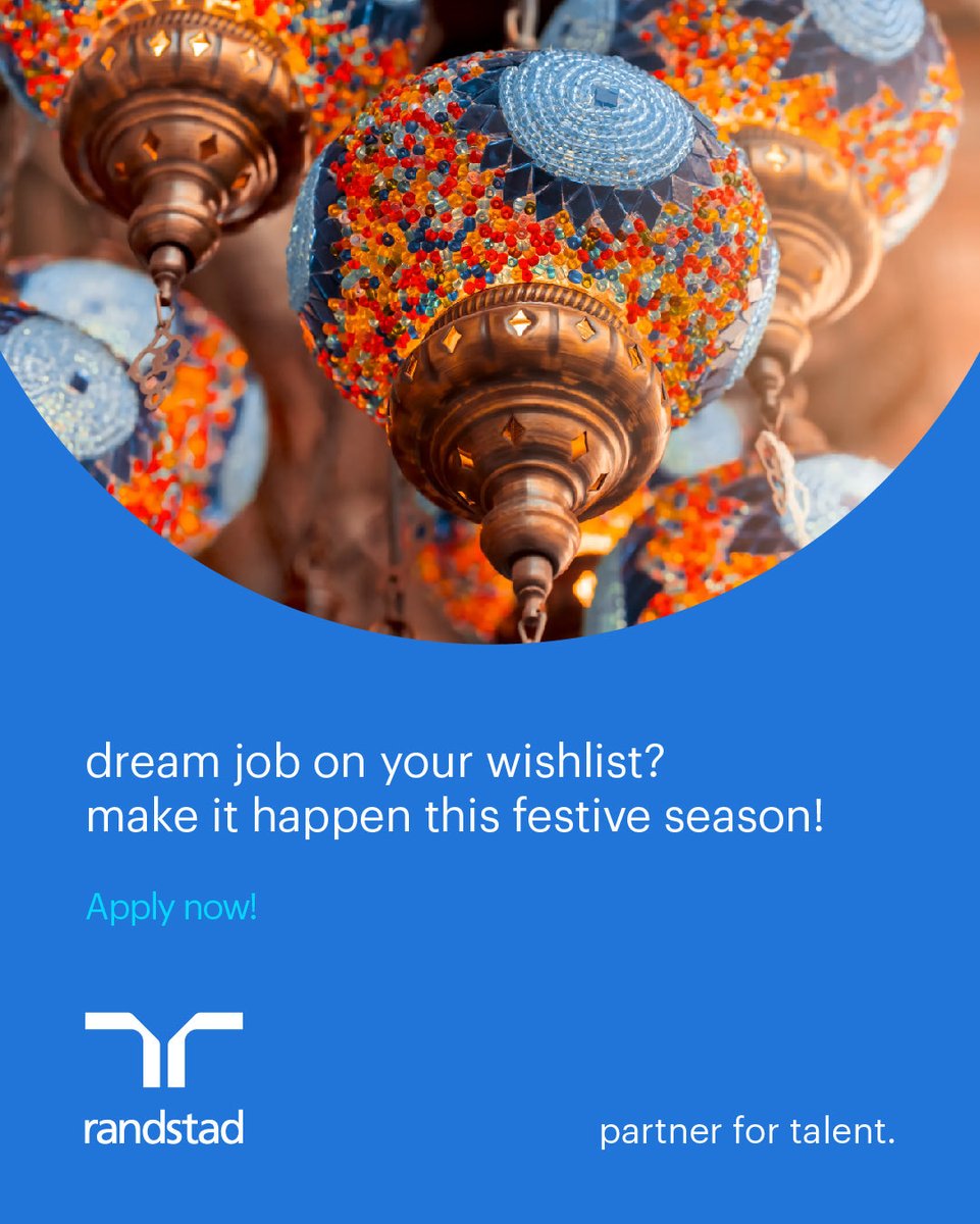 This festive season, gift yourself a new beginning.
The job you’ve always wanted could be just a click away.

Apply now with Randstad: share.google/z3NjB1EUKAMfHX…

#FestiveSeason #CareerGoals #DreamJob #HiringNow #JobSearch #RandstadIndia #CareerGrowth #WorkOpportunities #NowHiring #