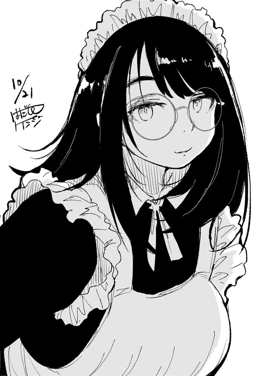 お眼鏡メイドさん