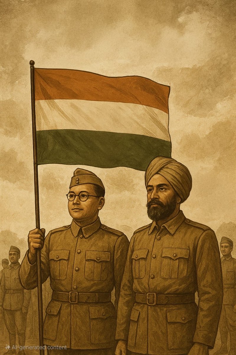 आजाद हिन्द फौज के स्थापना दिवस पर नेताजी आजाद हिंद फौज के संस्थापक कैप्टन मोहन सिंह, नेताजी सुभाष चंद्र बोस तथा INA के वीर सेनानियों को सादर नमन।

आजाद हिंद फौज के माध्यम से नेताजी ने क्रांतिकारियों को यह विश्वास दिलाया कि हम अपनी सेना और सैन्य अभियानों के बल पर स्वाधीनता प्राप्त