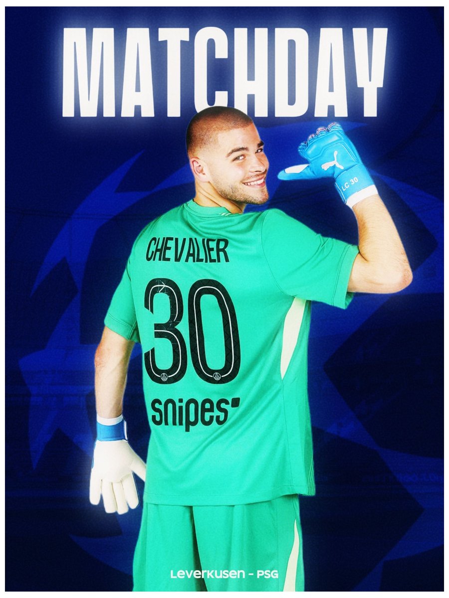 ⚽️ MATCHDAY 🚩

📌 Leverkusen 
🆚 Bayer Leverkusen 04 
⌚️ 21h00 
🏆 Ligue des Champions 
📺 Canal ➕
🎨 <a href="/ESCCUZS/">NAØ💟💫</a> 

#B04PSG | #PSG | #UCL | #Chevalier