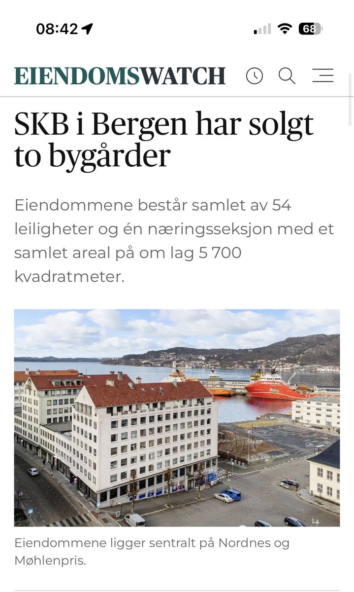 Vi fortsetter å gå motstrøms..

Skulle man heller kjøpt bitcoin og hevet seg på AI kjøret?

«De to eiendommene består av 54 leiligheter og én næringsseksjon, med et samlet areal på om lag 5 700 kvadratmeter»