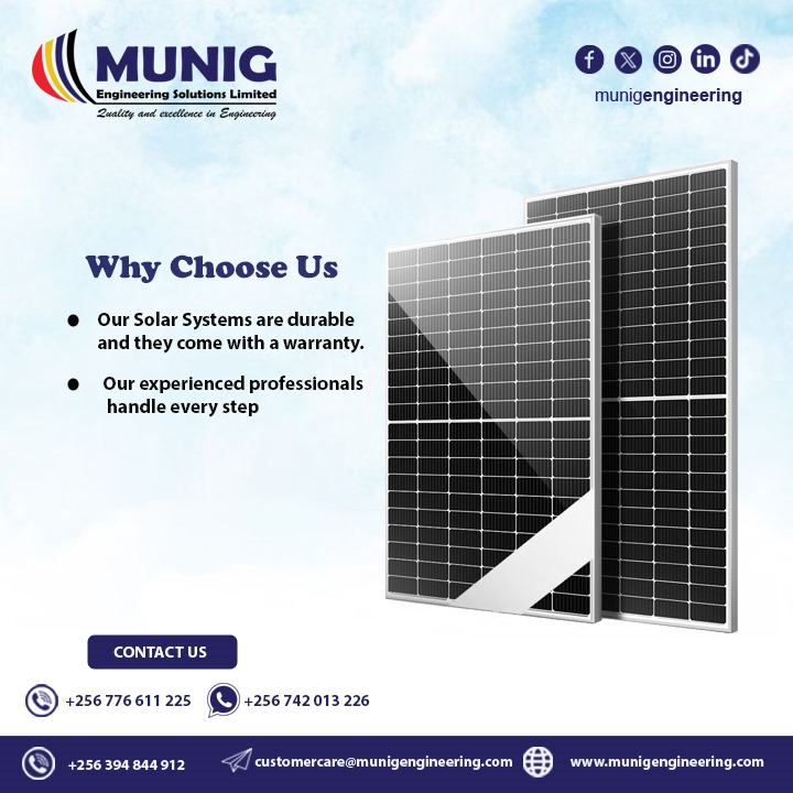 Munig Engineering Solutions (@munigengineers) on Twitter photo Contact us today for the supply and installation of the best solar system. Contact us today for the supply and installation of the best solar system.