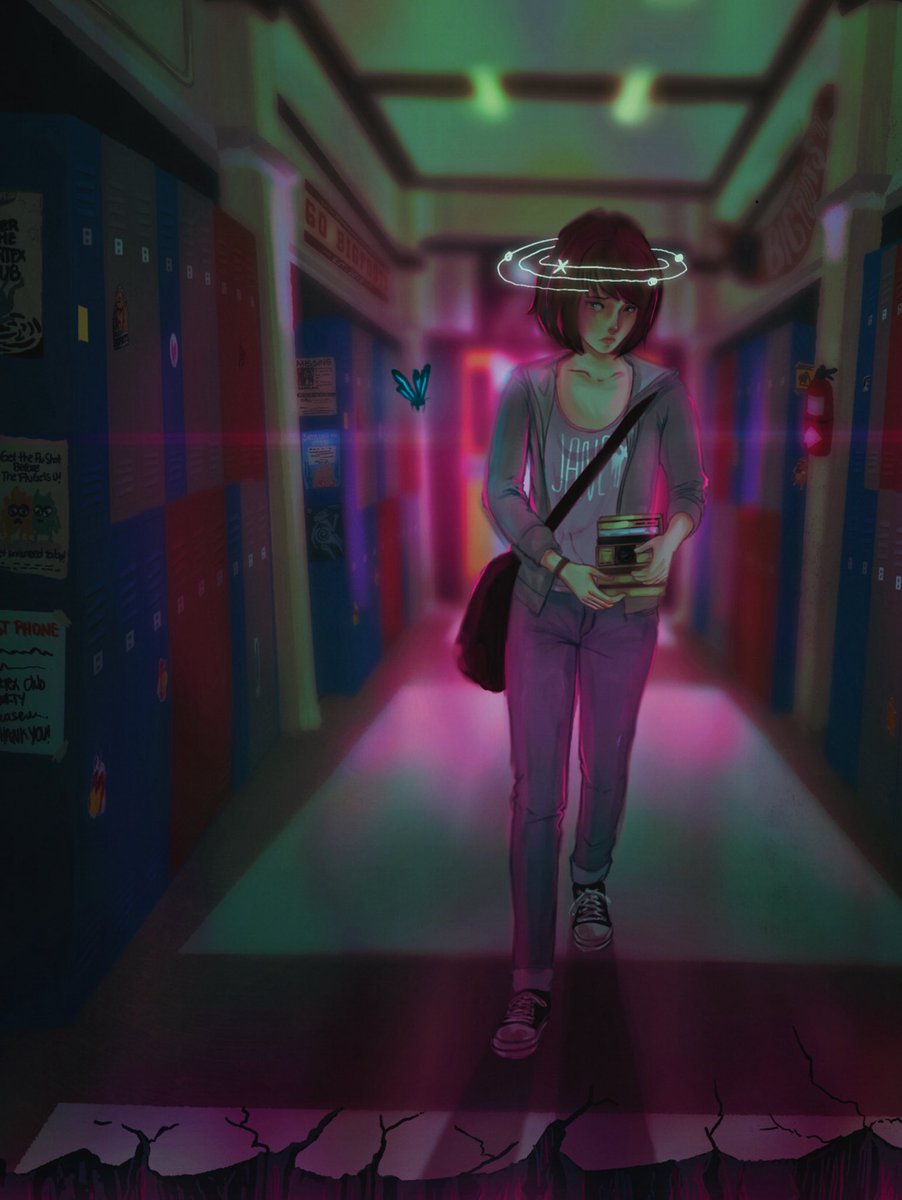 This was the piece i made for the <a href="/lis_tarotzine/">Life is Strange 10th Anniv TarotZine</a> based on The Fool from the major arcana, im really proud because i never did such a complex bg before, and got to help and learn from fans/artists from all around the world ✨

#lifeisstrange  #fanart #digitalart #tarot #thefool