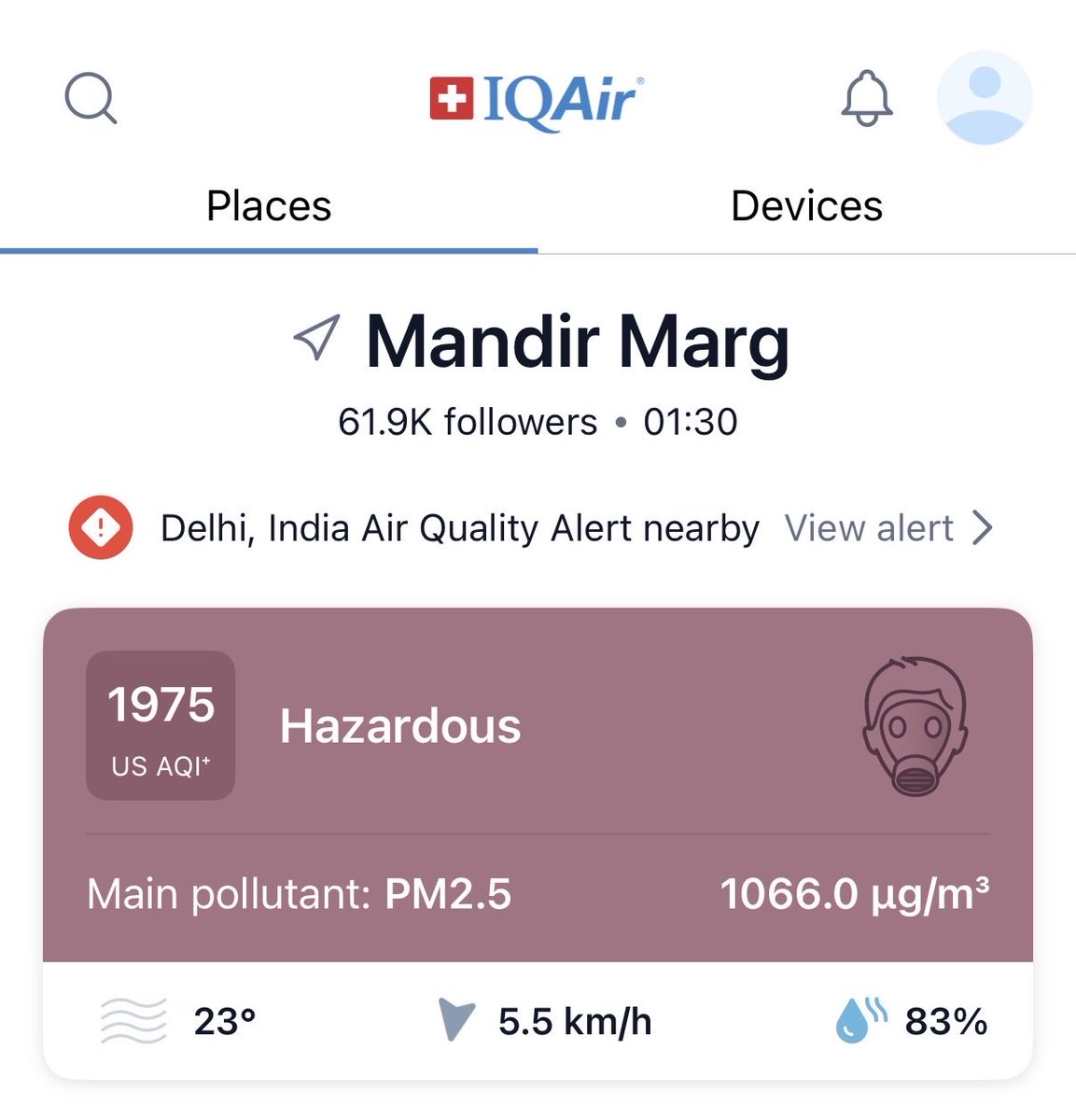 A very Happy Diwali to the Delhi Govt, BJP, &amp; the Supreme Court of India. 

This pollution IS BECAUSE OF FIREWORKS. 

BJP, as usual, will give their 2 standard arguments so let’s bust them in advance:

👉 No, farmers in Punjab did not stay up on Monday night just to burn stubble.