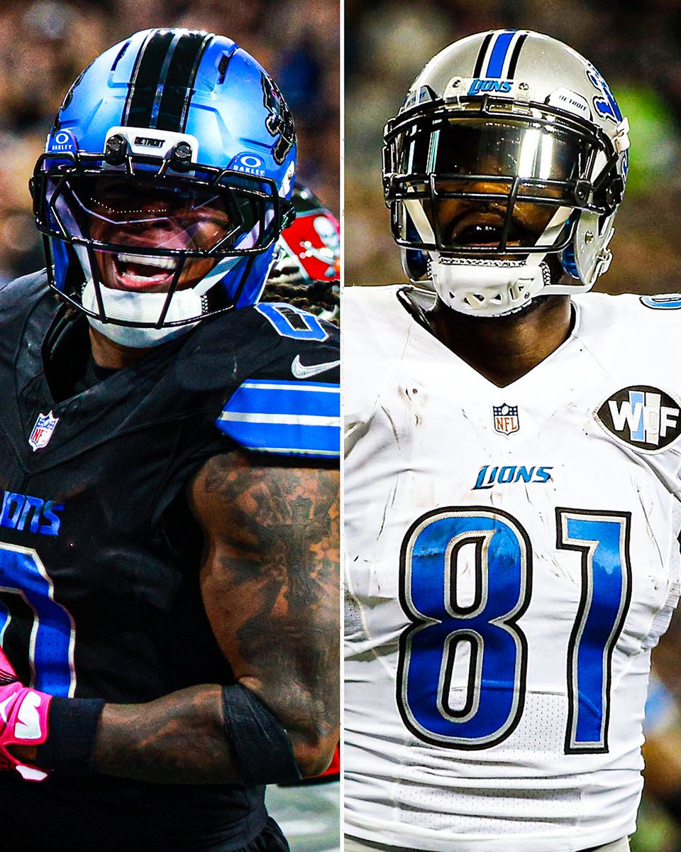 Jahmyr Gibbs had 218 scrimmage yards vs. the Bucs, the most by a Lions player in a game since Calvin Johnson had 329 yards in 2013 🤩