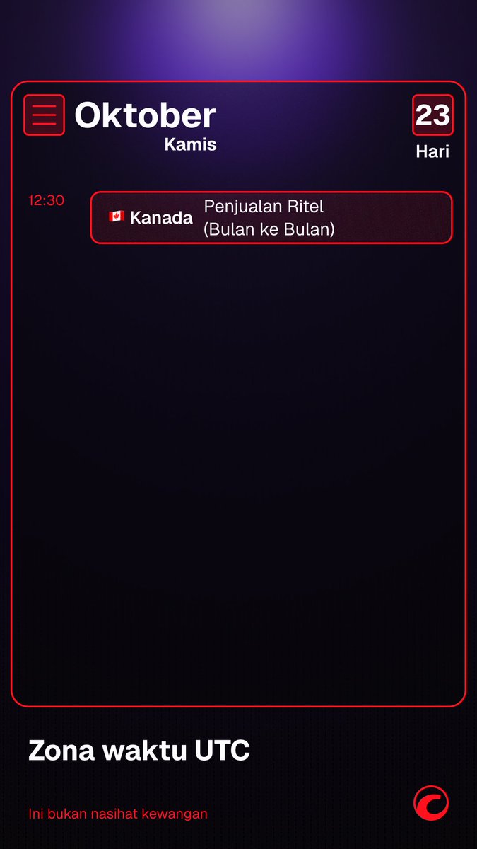 ctrader_id's tweet image. 📅 Yang Akan Datang – Kalender Ekonomi: 20–24 Okt 2025 (bagian 2)
Pasar global memasuki minggu yang padat dipenuhi data pertumbuhan, inflasi, dan PMI yang dapat mengubah sentimen menjelang November.
Traders First™
#cTrader #KalenderEkonomi #MingguTrading #Forex