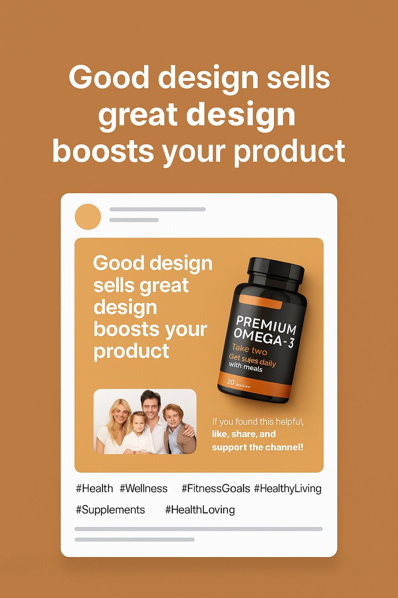 thecodeweavers's tweet image. 🎨 Good design sells — great design builds trust. 💪
it tells a story: health, clarity & confidence. 🚀
Please❤️ like & 🔁 share to support the channel!
#Branding #Marketing #ProductDesign #Creativity #GraphicDesign #TheCodeWeavers #BusinessGrowth