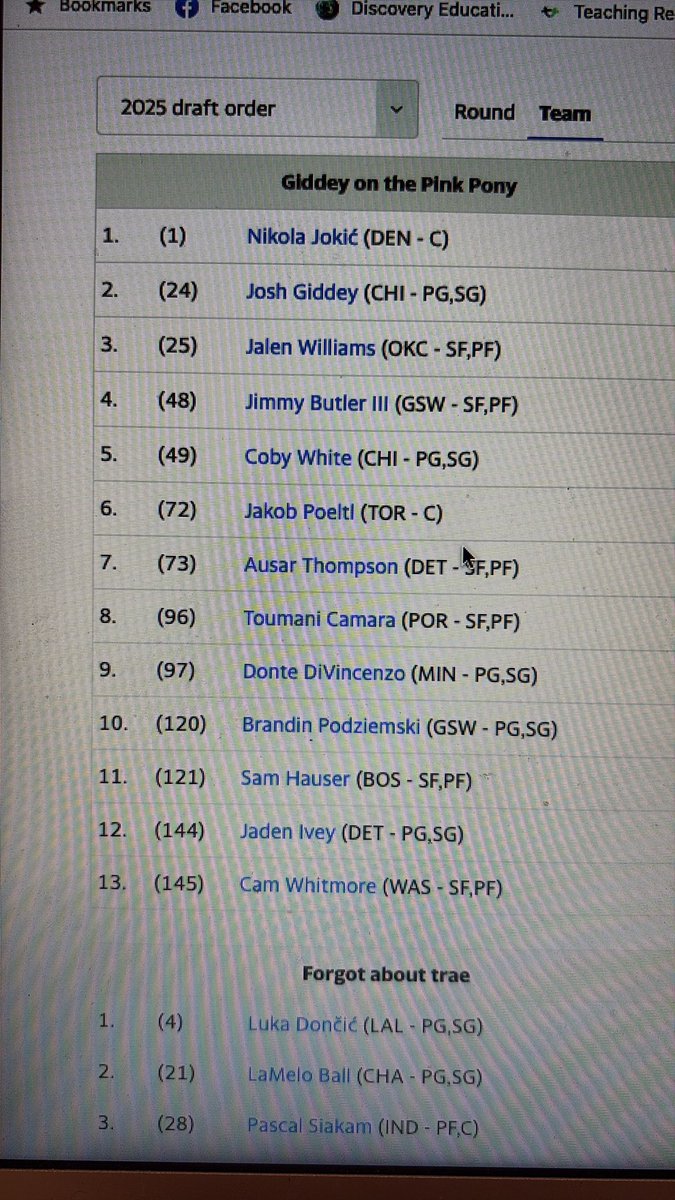 FantasyPest's tweet photo. @DanBesbris 12 man H2H used your ranks with the 1st pick, excited for the season listening to you again!! heading to patron now to send my $5 thanks my man!! https://t.co/UkBSGVGcIi