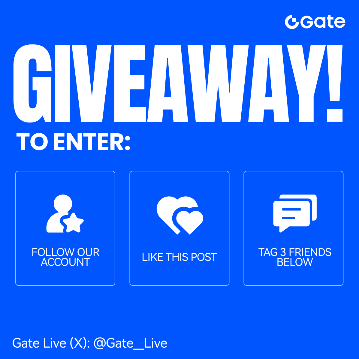 Gate Live | Streamers Wanted (@gateiolive) on Twitter photo 💫 $60 Futures Vouchers Giveaway 💫
6 lucky winners will share $60 in Futures Vouchers! 🤑Just follow these simple steps:
✅ Follow <a href="/Gate__Live/">Gate Live | Streamers Wanted</a>
✅ Like + Repost + Tag 3 friends
Ends Oct 25 ⏰
Don't miss your chance to win — good luck, traders!
#GateLive #Giveaway #Crypto 💫 $60 Futures Vouchers Giveaway 💫
6 lucky winners will share $60 in Futures Vouchers! 🤑Just follow these simple steps:
✅ Follow <a href="/Gate__Live/">Gate Live | Streamers Wanted</a>
✅ Like + Repost + Tag 3 friends
Ends Oct 25 ⏰
Don't miss your chance to win — good luck, traders!
#GateLive #Giveaway #Crypto