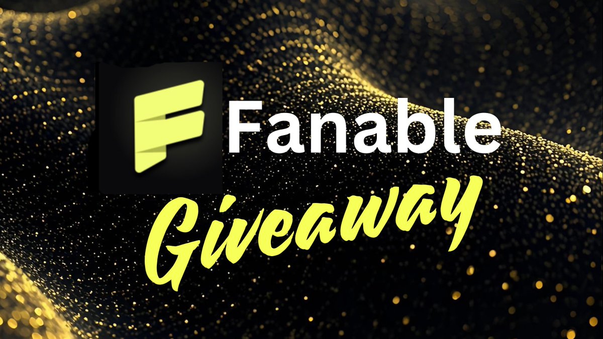 We also have a supported giveaway from <a href="/FanableApp/">Fanable</a> as well. Be sure to explore their platform!

New users can use this link to get started with a credit for your first purchase.

fanable.io/api/redirect?t…