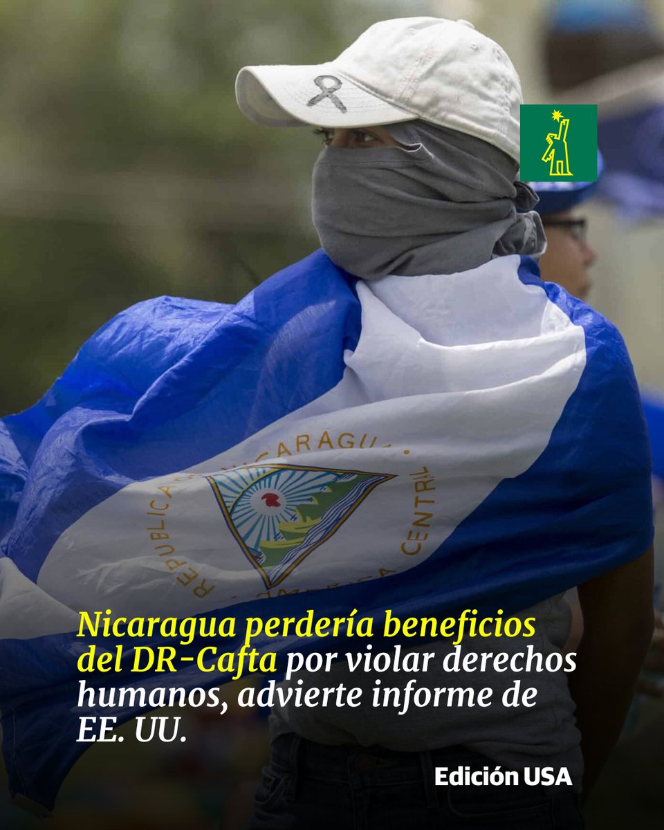 DiarioLibre's tweet photo. 🇺🇸 |#DiarioLibreUSA| El Ejecutivo nicaragüense ha adoptado políticas que restringen libertades fundamentales, criminalizan la disidencia y debilitan las garantías judiciales
🔗https://t.co/ssnNrAwjiL
#DiarioLibre #Nicaragua #DRCafta #Disidencia https://t.co/fMjRFl1aMg