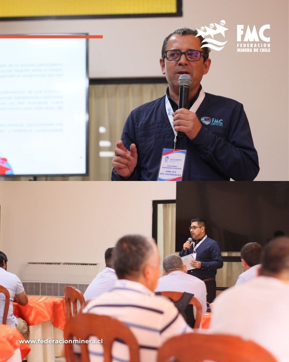 🛠️ Este lunes 20 de octubre, en Pica, Región de Tarapacá, comenzó el XVII Congreso Sindical Minero (COSMIN), el espacio anual de reflexión y debate de la Federación Minera de Chile (FMC).