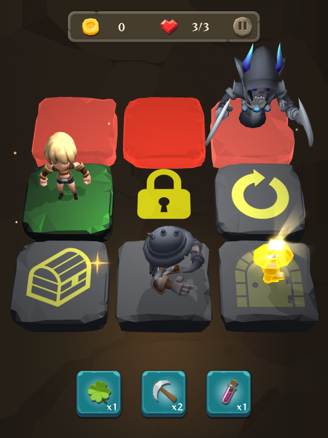 Reach the goal by solving puzzles and avoiding attacks!
ダンジョンの案内人Ver２をリリースしました。
攻撃されないようにゴールを目指す、謎解きスライドパズル。iphone, androidで遊べます。
jp.gorillaroom.net/product/puzzle…
#Unity #indiedev #gamedev #puzzle