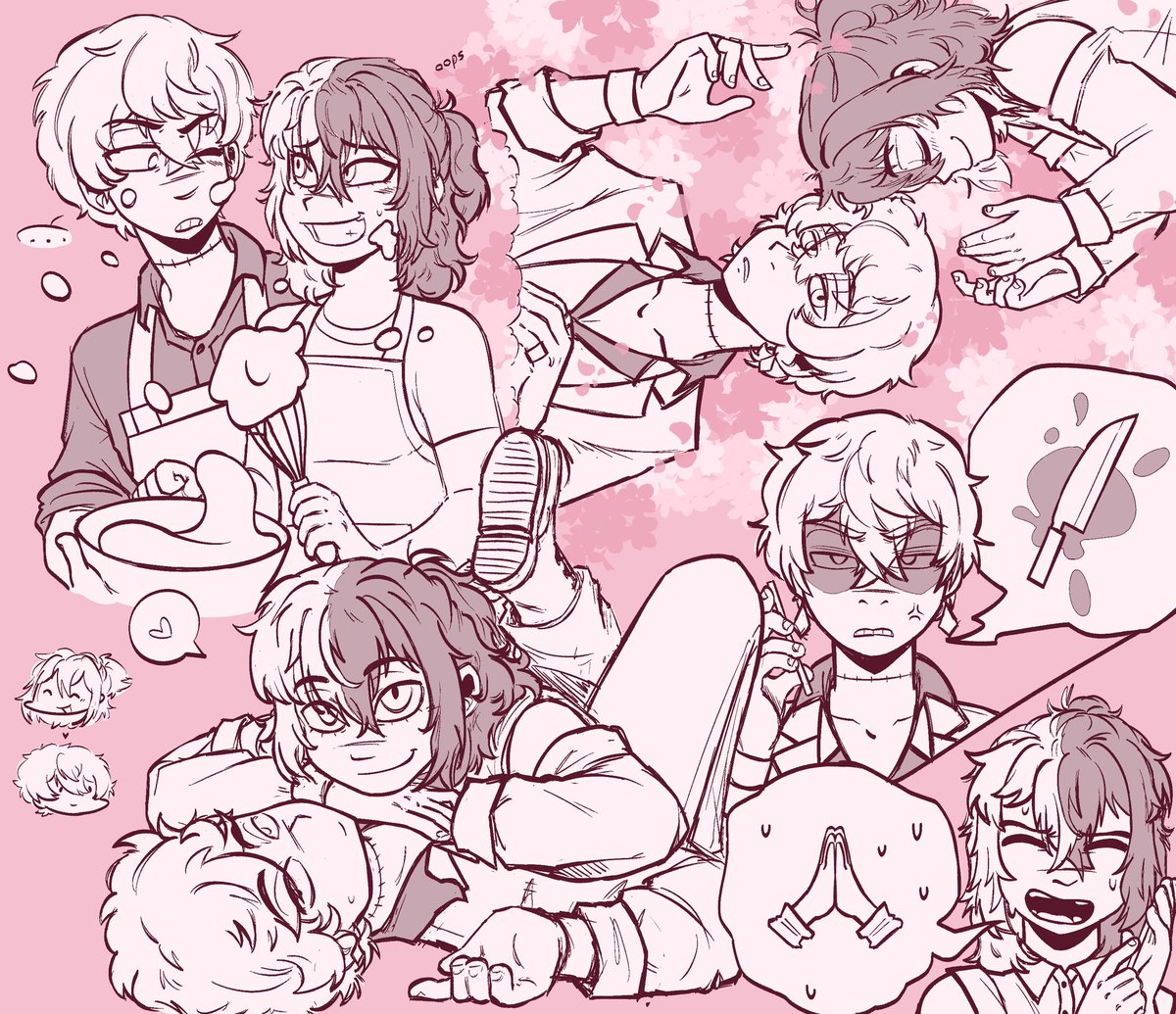 🌟🥀 Mitlan posted !

The ever so silly couple of the magic headquarters, it's never a boring day with them around be it good or bad, it doesn't matter! They're having fun after all.

“I'll kill them.”
“Darling, I'm always on your side but this time really–”

© Zeney Yamada (fb)