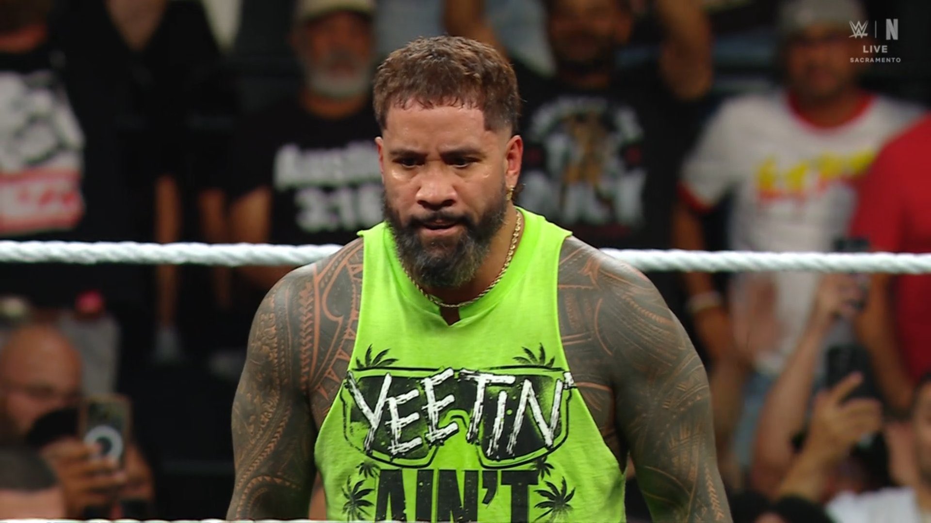 Jey Uso ganó el Battle Royal en RAW | FOTO TOMADA DEL VIDEO