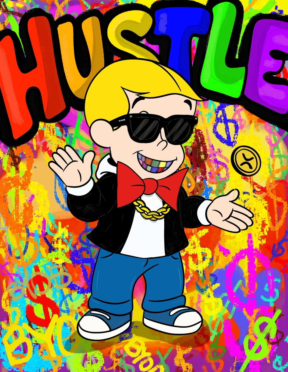 jpg_prince's tweet image. 🍀 IT’S GIVEAWAY TIME! 🍀
Lucky #7 Richie Hustle Edition 💰🎨
Who’s gonna take it home?! 👀
Follow, Like & Retweet and tag some Amigos🙌
The rest are live now on @xrpcafe only 3 XRP each! 🔥
Every purchase fuels charity, holder rewards, and the upcoming Reflection drop 👏💎…