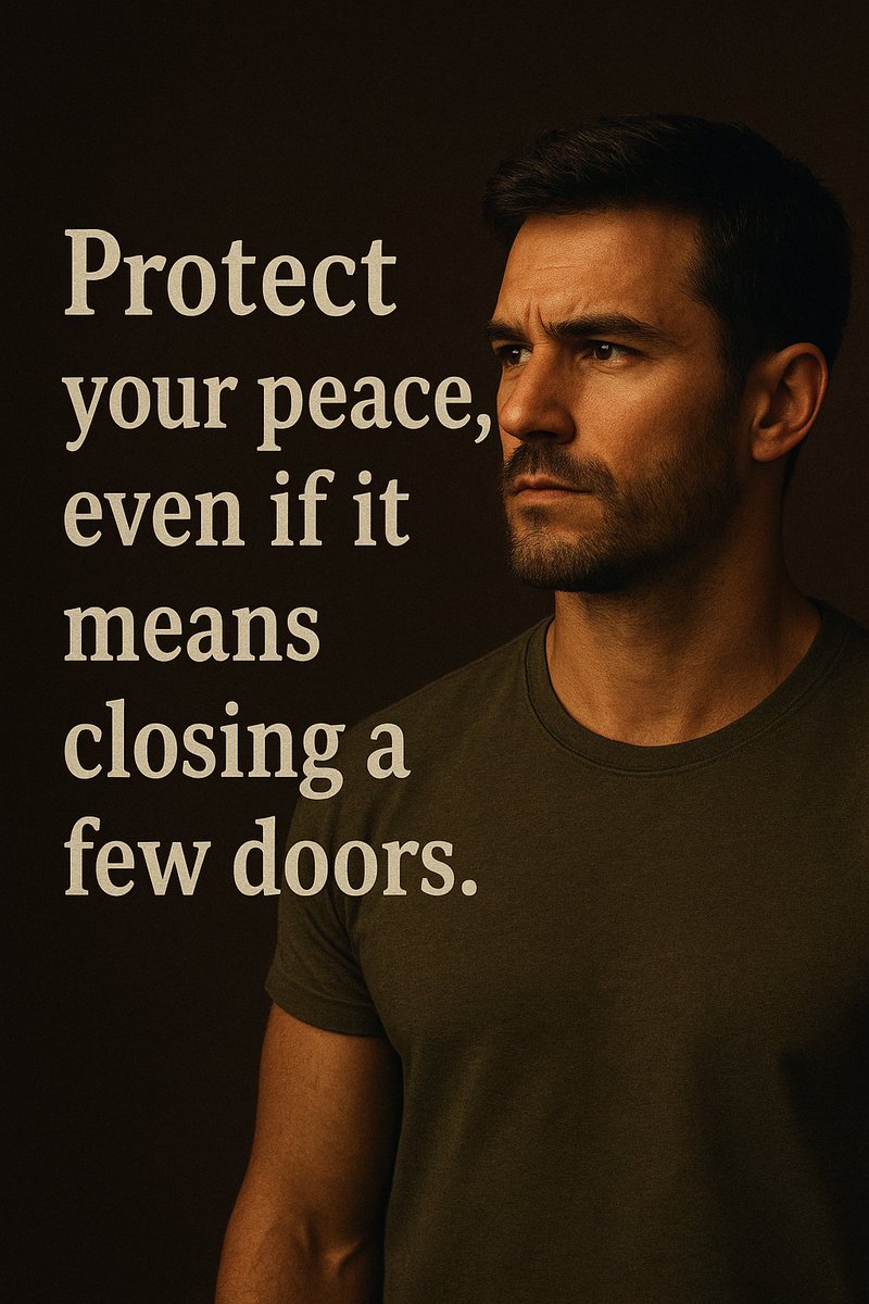 Protect your peace, even if it means closing a few doors.