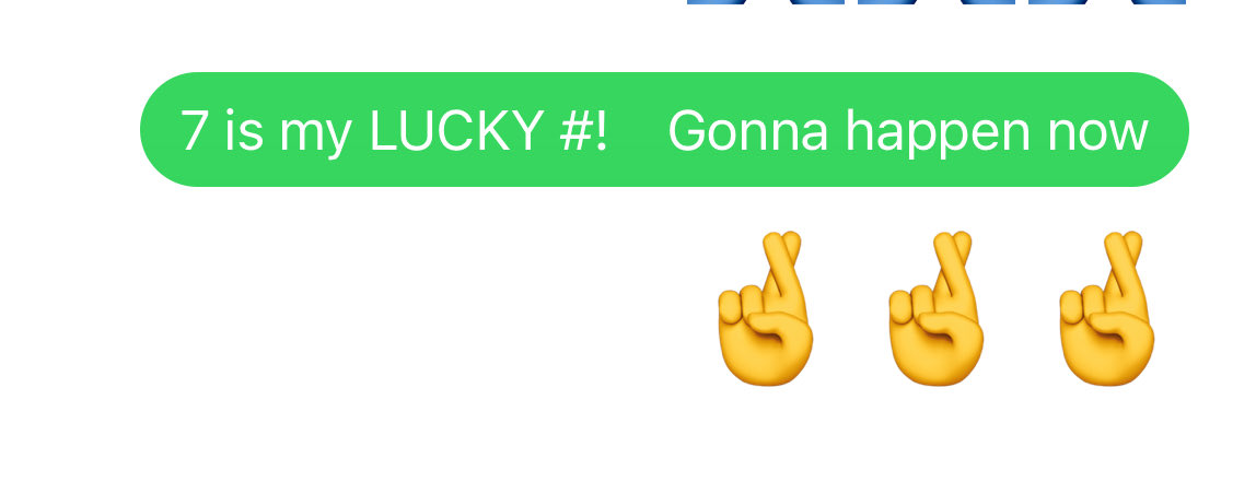 HOW ABOUT THIS AS A COMMENT TO 2 FRIENDS before the 7th INNING STARTED!