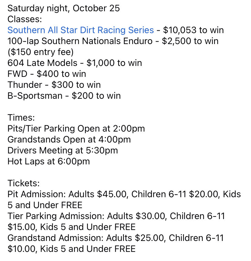 Southern Nationals Series tweet media