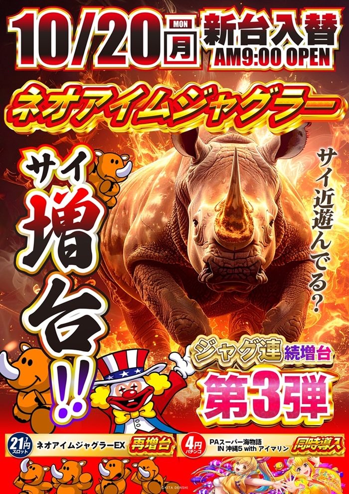 今週25日(土)から〜っ🙌
＼ポイント交換会はじまるよー🎁💨／

25日▶︎トイレットペーパー🧻
26日▶︎ティッシュ✨
27日▶︎みんな大好き寿雀卵🥚💖

人気だから早めがオススメ😉
Girlsも景品カウンター前でまってるよ〜💓

そして新台入替２日目👀
盛り上がってます😏

#PR #新台 #オススメ #入替
