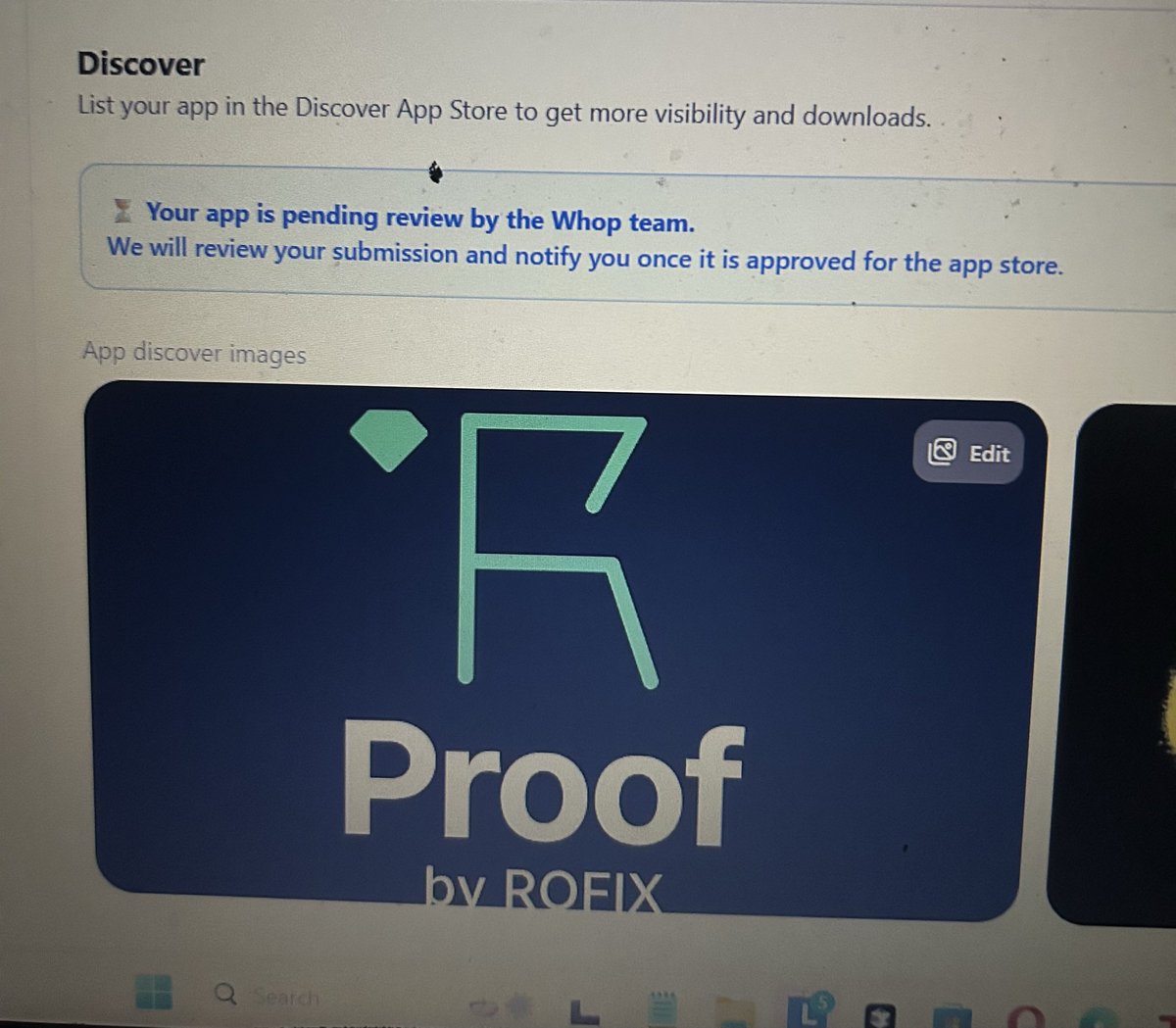 CodeFinality's tweet image. Day 7 getting ready to launch Rofix.app
Just submitted Proof by Rofix on @WhopIO will be building more tools for this great marketplace 
AWS slowed down a lot of production today anyone else?