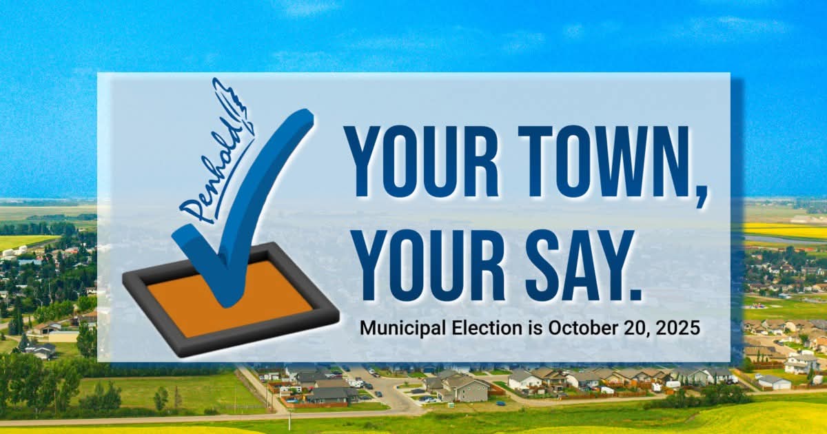 TOWN OF PENHOLD MUNICIPAL ELECTION UNOFFICIAL RESULTS 
as of October 20, 2025

Candidate Name: Votes
Mike Yargeau: 460
Brandon Pringle: 187

Official Election Results will be available Friday October 24, 2025

All council candidates were acclaimed.
townofpenhold.ca