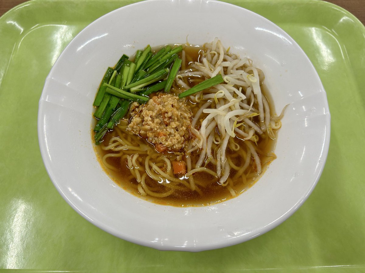 TFT84535942's tweet photo. 学食にてTFTメニュー販売中です！
今回は台湾ラーメン！！ https://t.co/SgoI30jjRE