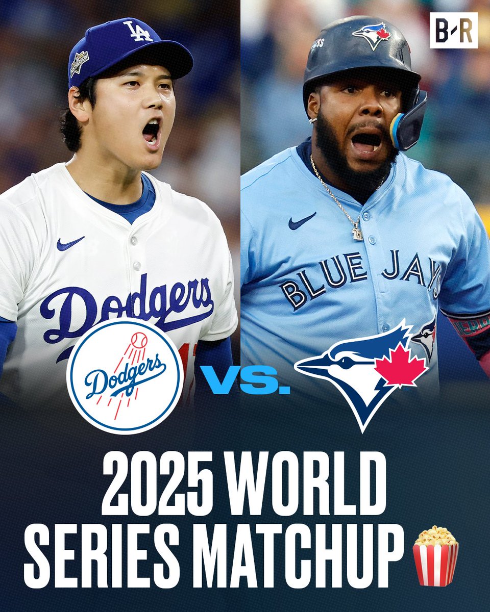 DODGERS. BLUE JAYS. THE WORLD SERIES IS SET 🏆

WHO YOU GOT? 🍿