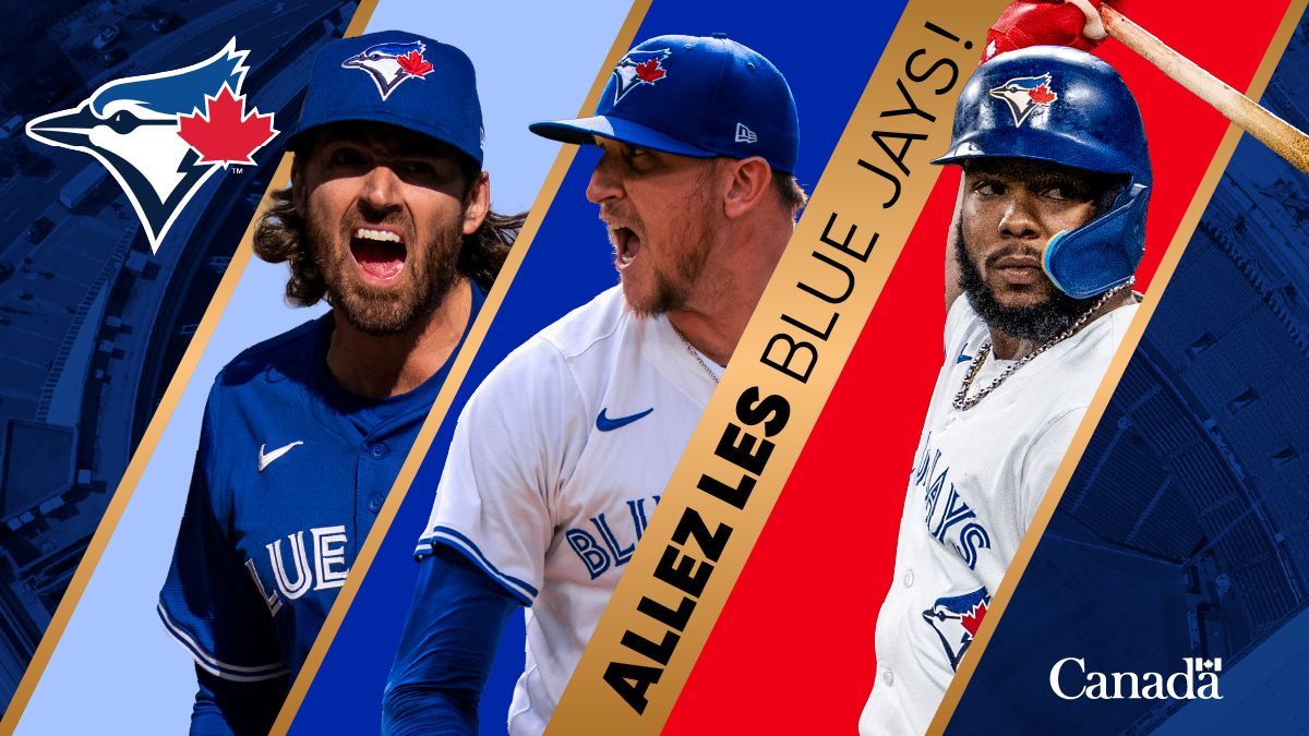 AuCanada's tweet image. En route vers la Série mondiale! Les @BlueJays sont les champions 2025 de la Ligue américaine, ramenant le Canada à l’avant-scène du baseball pour la première fois depuis 1993. Tout le pays est en effervescence — allons finir ce que nous avons commencé! #GoJaysGo #WantItAll 🇨🇦