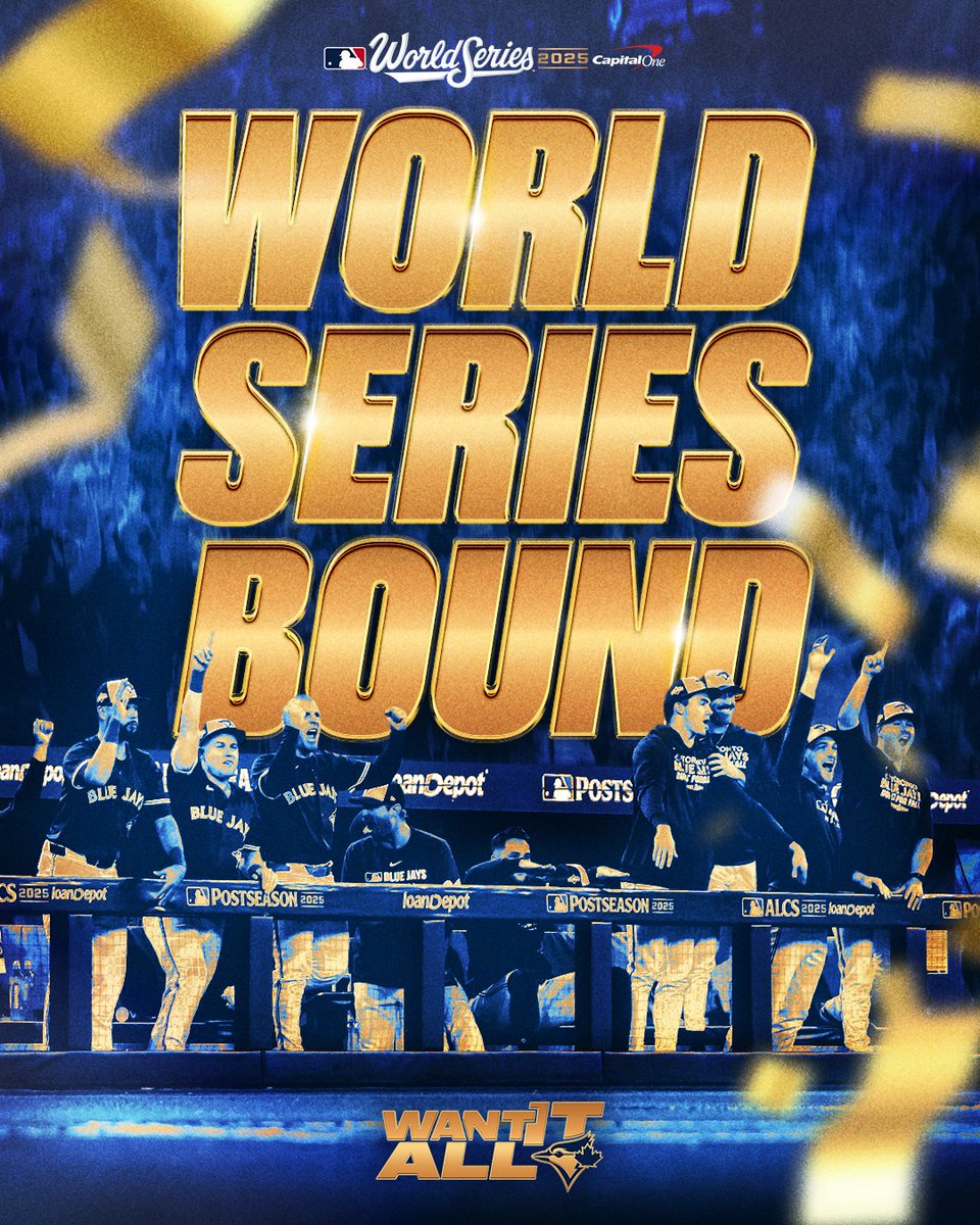 BlueJays's tweet image. WE&apos;RE GOING TO THE WORLD SERIES!!!!! #WANTITALL