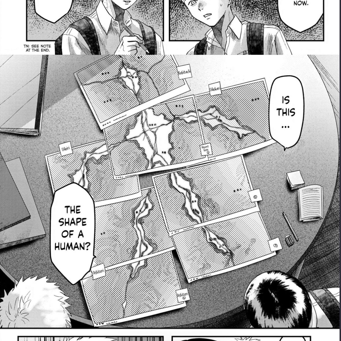 hqpilled's tweet image. tshd 40.3 spoilers #reaching probably but the way he got split like the map 😂