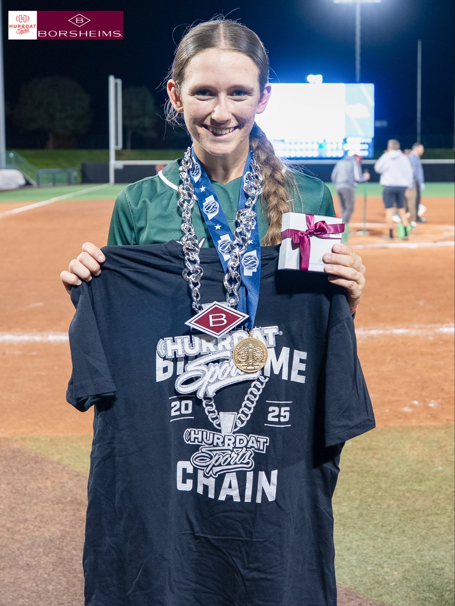 BIG GAME CHAIN = <a href="/MaiseyMcCarty55/">@MaiseyMcCarty55</a> 🥶

McCarty had 10 strikeouts and an RBI to lead No. 2 Lincoln Southwest to its fifth state championship in the Silver Hawks’ 4-2 win over Millard North. 

@borsheims | #nebpreps