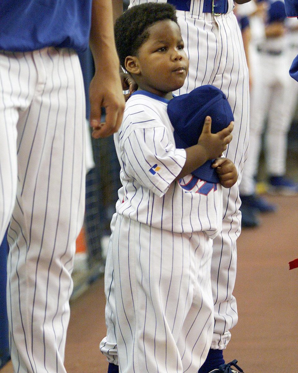 MLB's tweet image. This kid is heading to the World Series 🥹
