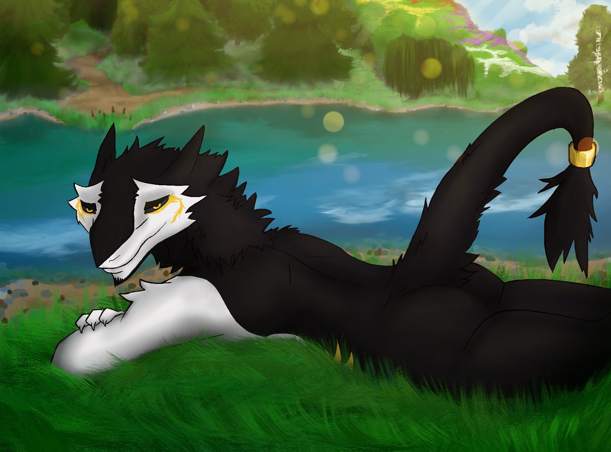 Chillin at the lake in the birthday suit. Just nature, serg and a nice morning chill.
Commission done for <a href="/yarrowsergal/">Yarrow ⛓️🧀 : LVFC</a>!